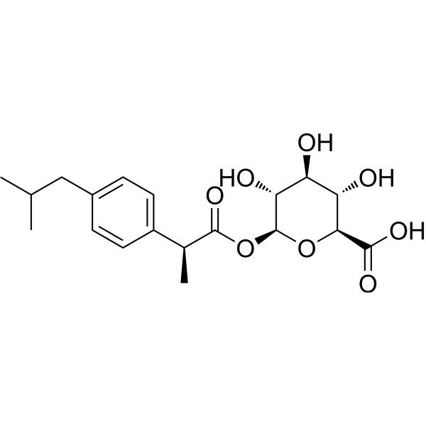 (S)-Ibuprofen acyl-β-D-glucuronide ((S)-Ibuprofen glucuronide) 98649-76-4